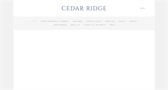 Desktop Screenshot of cedarridgeranch.com